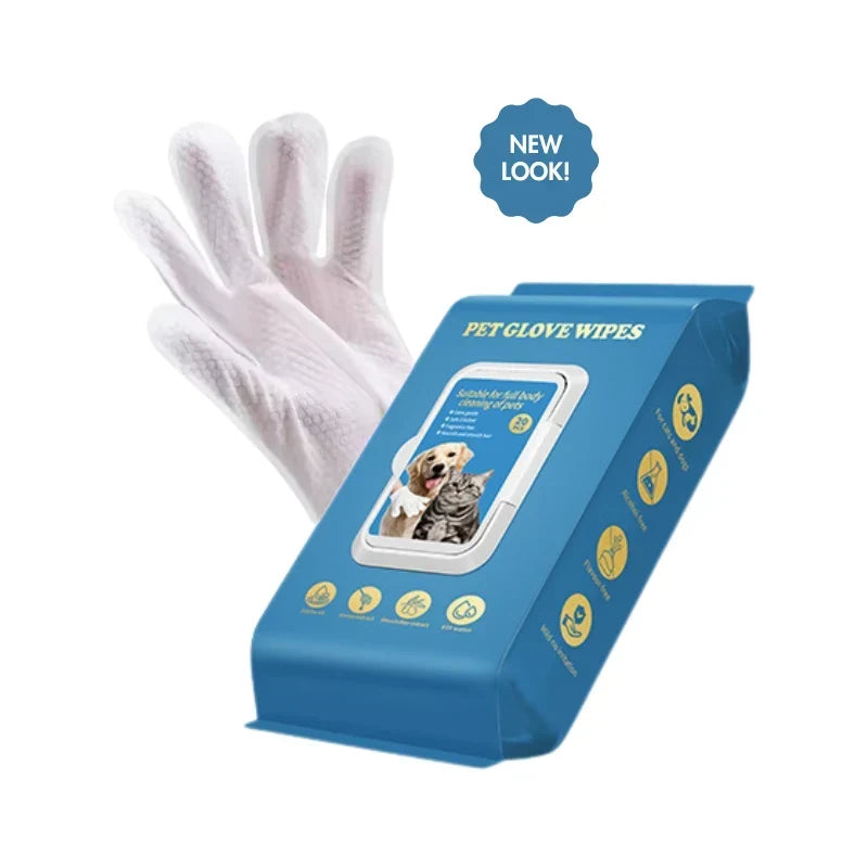 Pet Glove Wipes (Double Pack)