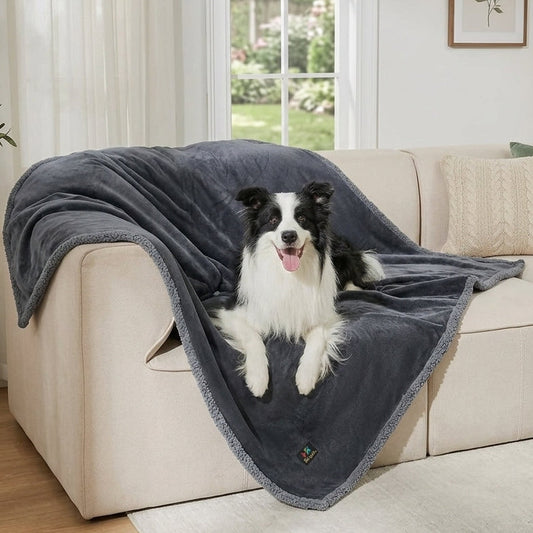 3 Pack Pee-Proof Dog Blanket for Sofa/Bed